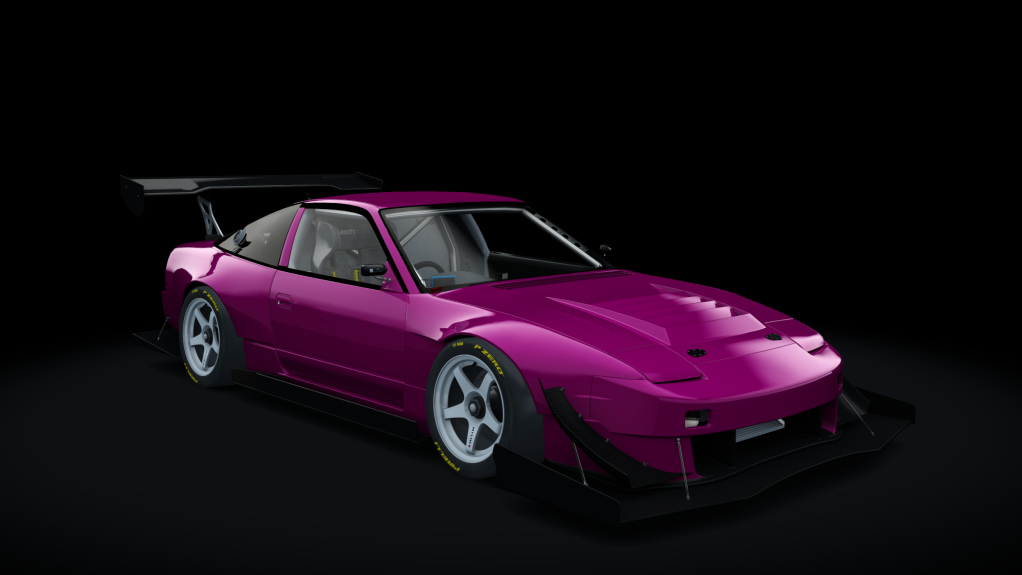 Nissan 180SX Time Attack, skin envy_fuchsia_magenta