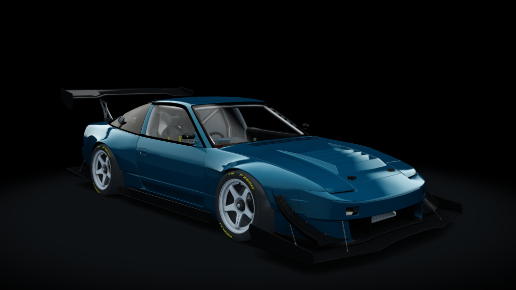 Nissan 180SX Time Attack, skin envy_turquoise_blue