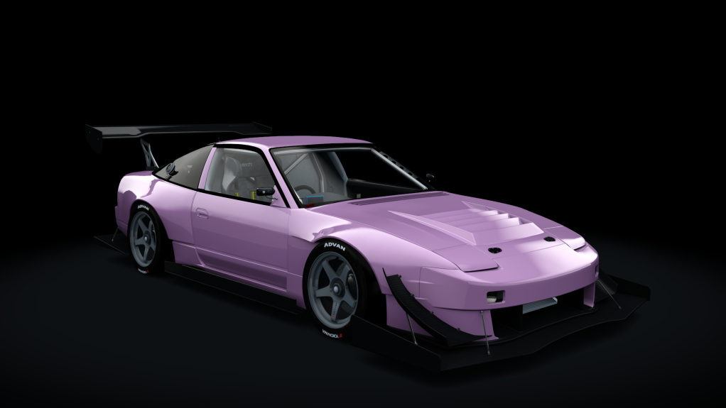 Nissan 180SX Time Attack, skin pink