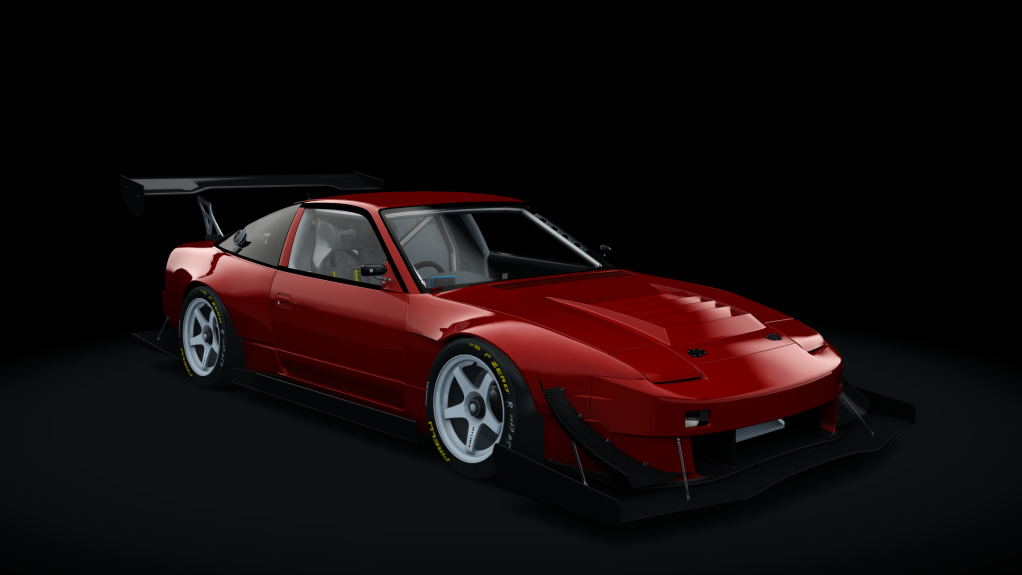 Nissan 180SX Time Attack, skin red