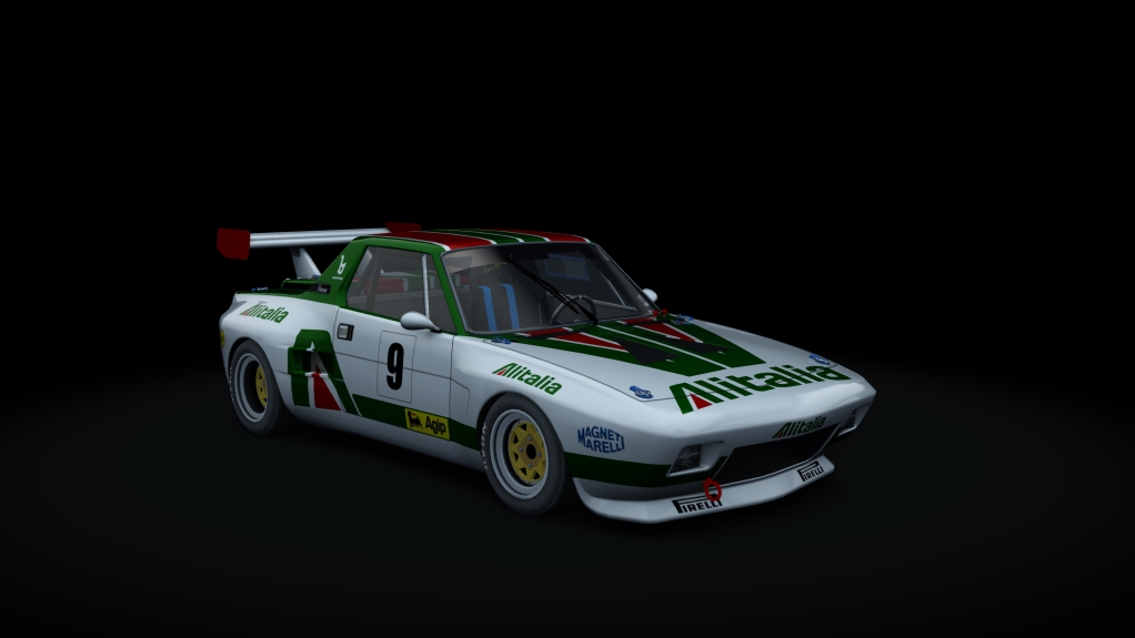 Fiat X1/9 Dallara, skin alitalia