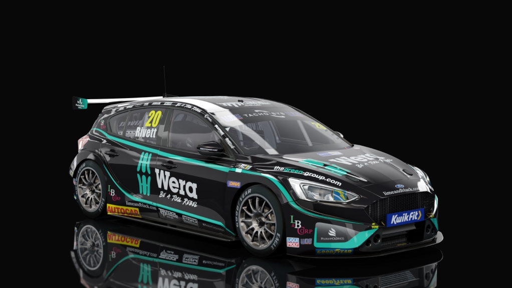 BTCC 2021 Ford Focus, skin #20