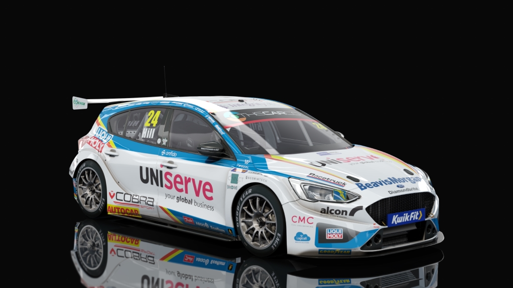 BTCC 2021 Ford Focus, skin #24Hill