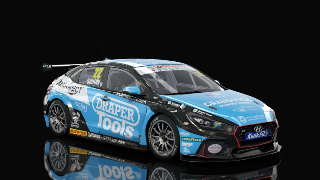 BTCC 2021 Hyundai i30, skin #22Smiley