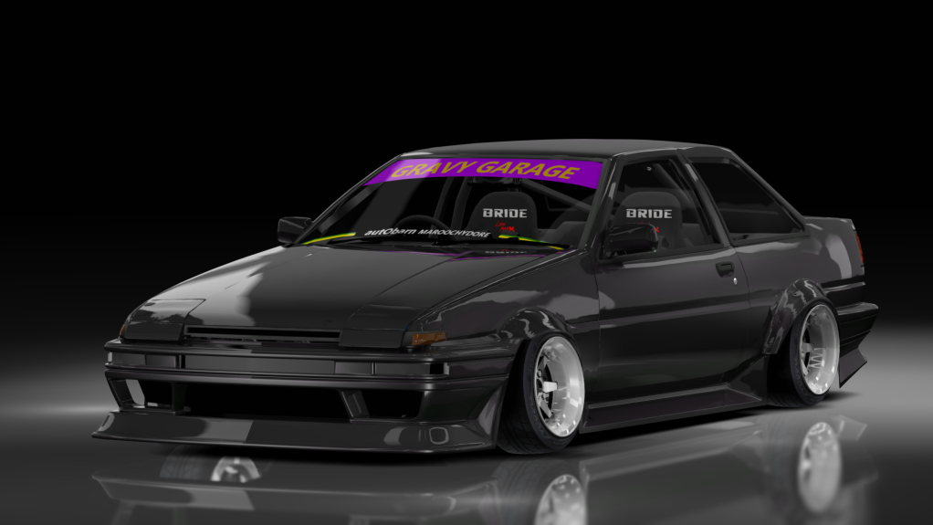 GravyGarage Street Ae86 Readie, skin gravy Black