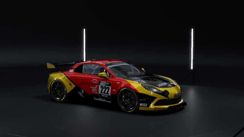 Alpine A110 GT4, skin 2019 FFSA Mirage Racing