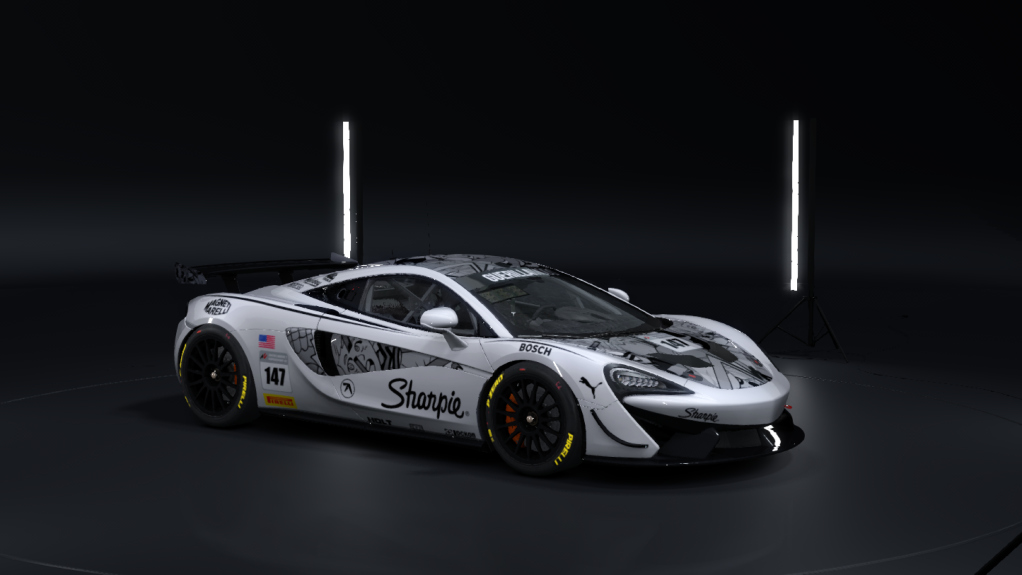 McLaren 570S GT4, skin 147-sharpie