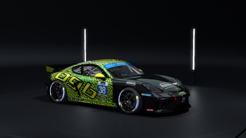 Porsche 718 Cayman GT4 Clubsport, skin BGB_Motorsports_38