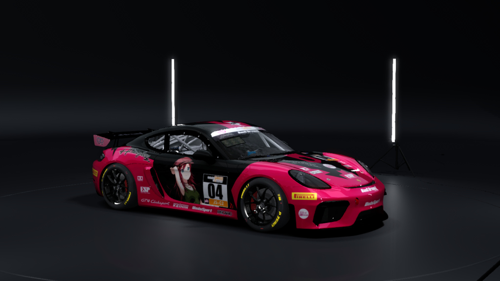 Porsche 718 Cayman GT4 Clubsport, skin afterglow_udagawa_04