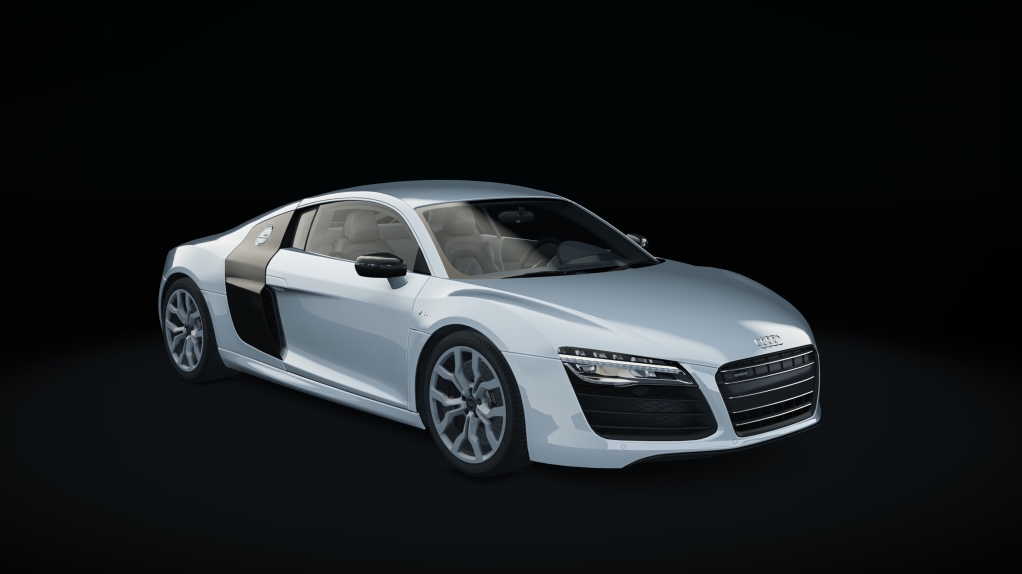 Audi R8 V10 Plus, skin Ibis_White