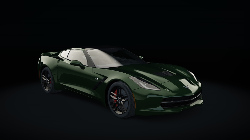 Chevrolet Corvette C7 Stingray, skin 06_lime_rock_green