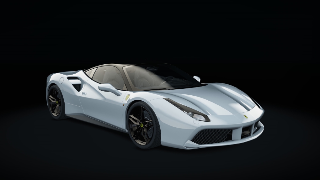 Ferrari 488 GTB, skin 06_bianco_avus_b