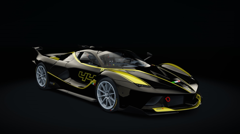 Ferrari FXX K, skin 03_black_yellow_44