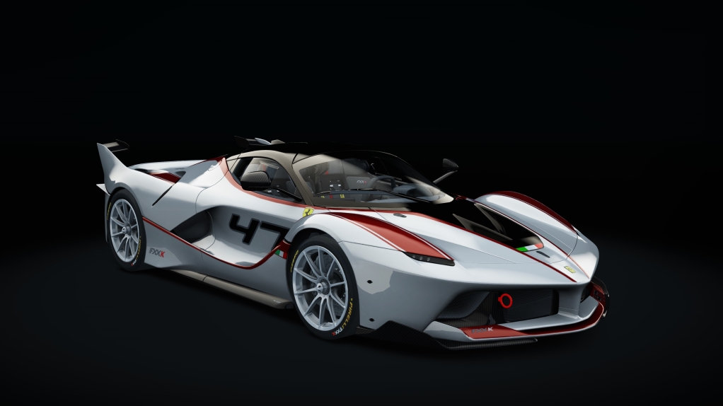 Ferrari FXX K, skin 07_white_red_47