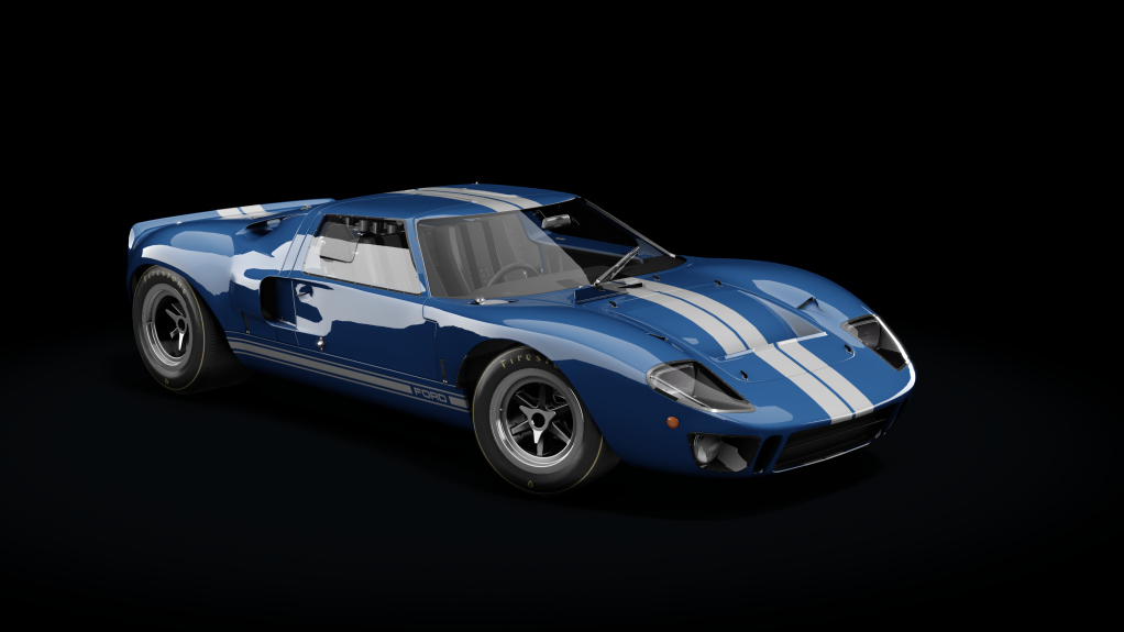 Ford GT40, skin 0_blue_stripes