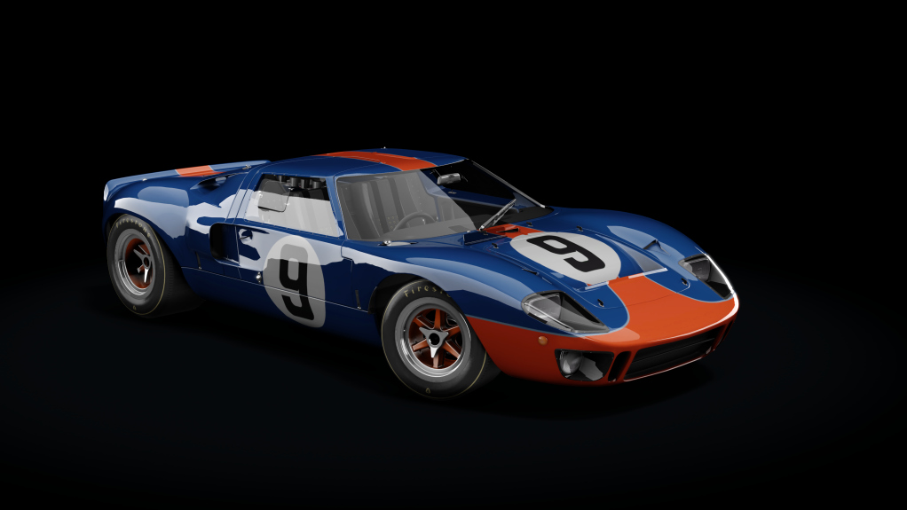 Ford GT40, skin racing_dark