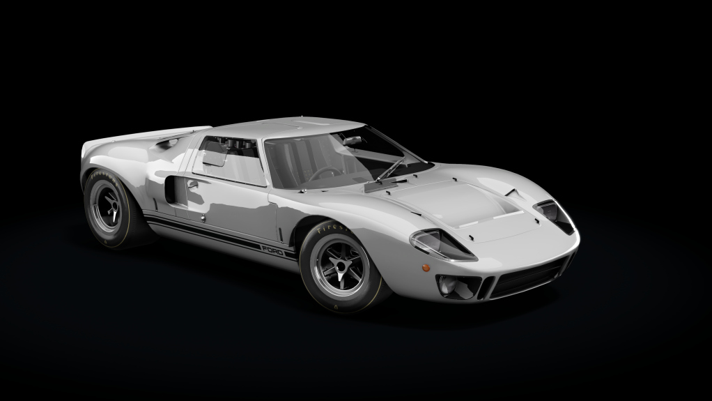 Ford GT40, skin white