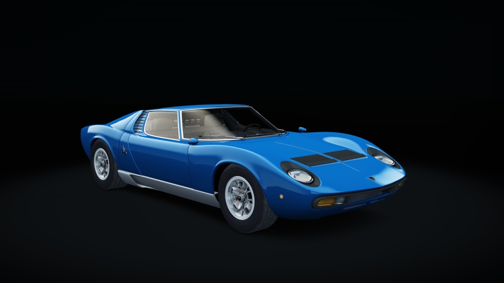 Lamborghini Miura P400 SV, skin Azzuro_Cielo