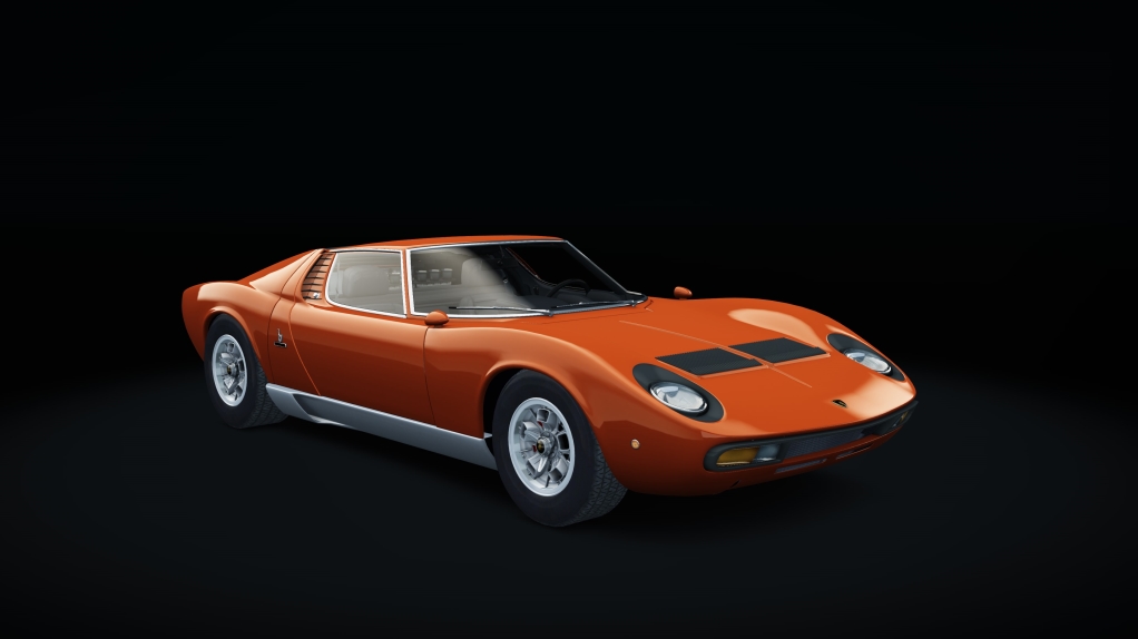 Lamborghini Miura P400 SV BOP, skin Arancio_Silver