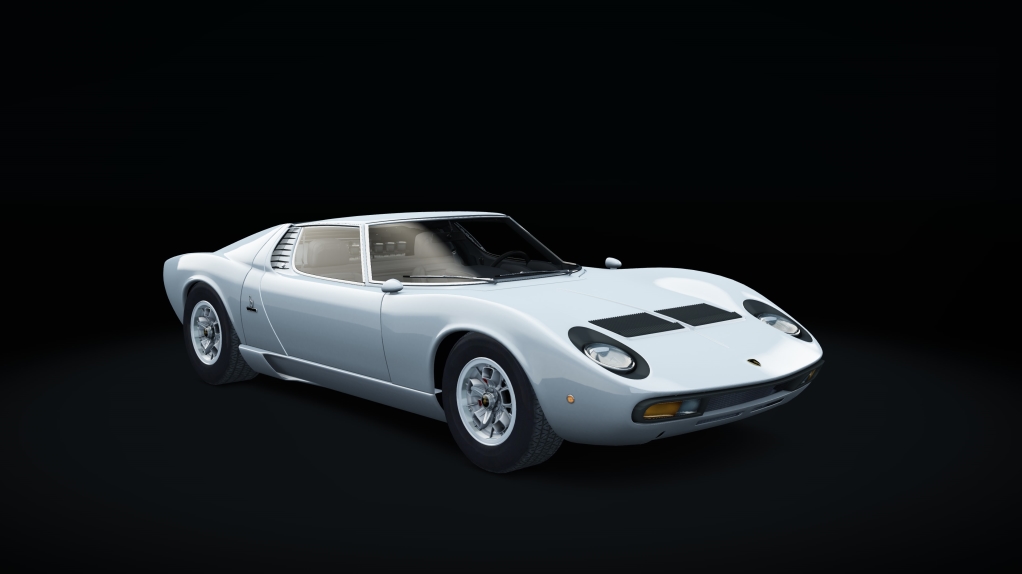 Lamborghini Miura P400 SV BOP, skin Bianco