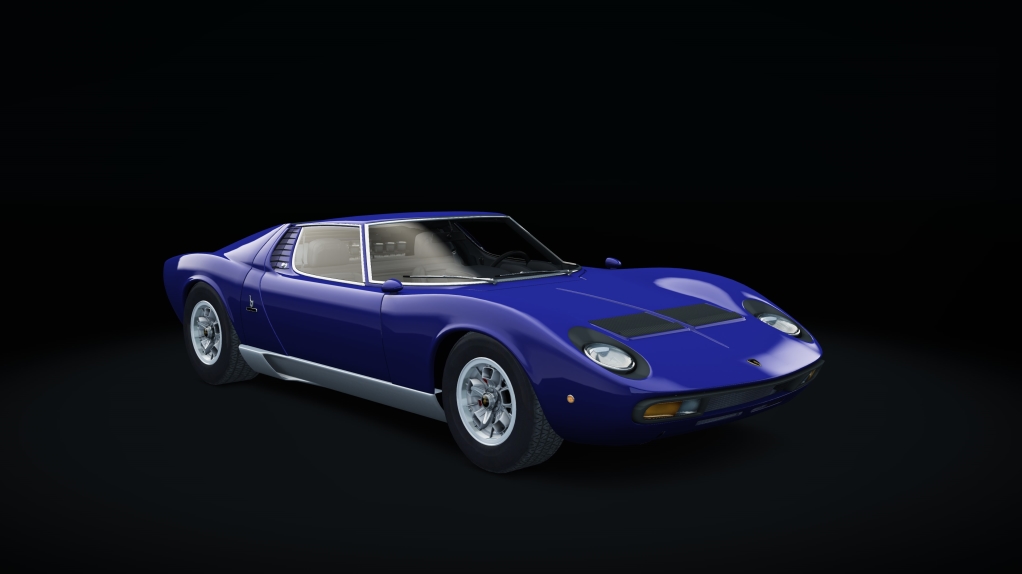 Lamborghini Miura P400 SV BOP, skin Bleu_Medio