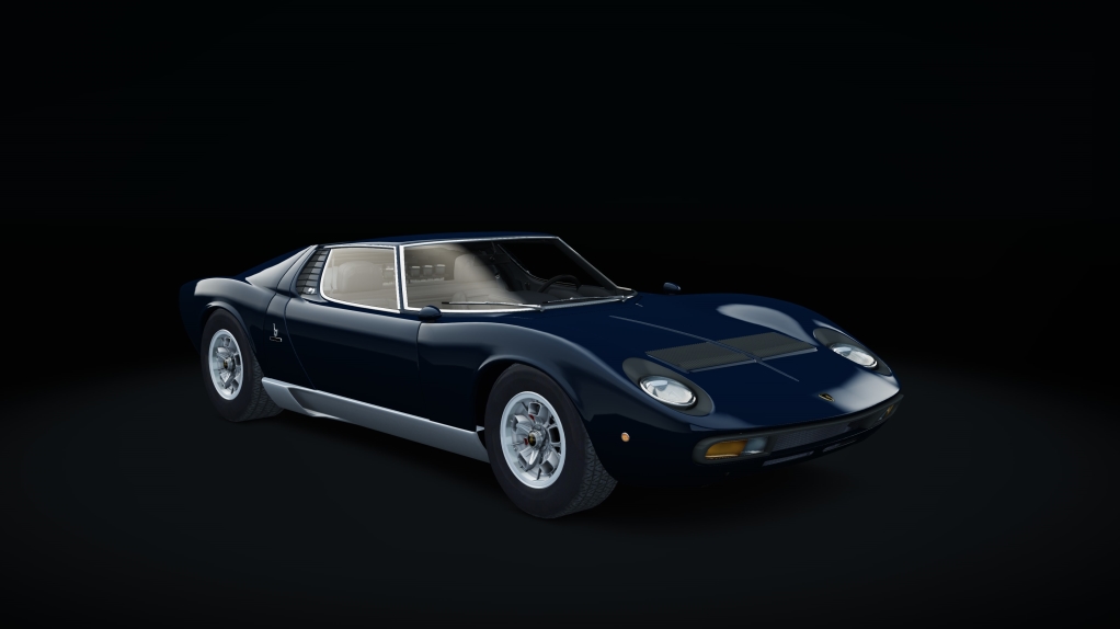 Lamborghini Miura P400 SV BOP, skin Bleu_Notte