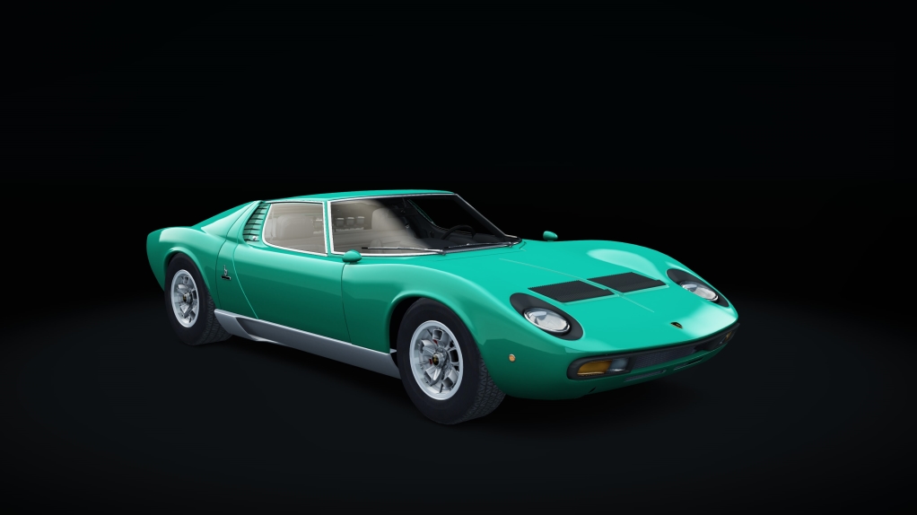 Lamborghini Miura P400 SV BOP, skin Bleu_Tahiti