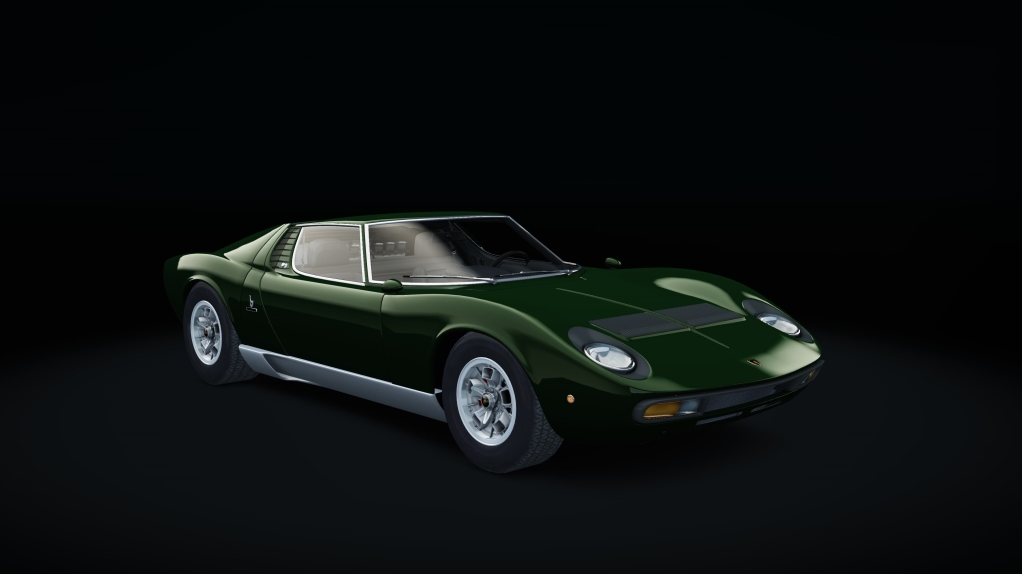 Lamborghini Miura P400 SV BOP, skin Verde_Inglese