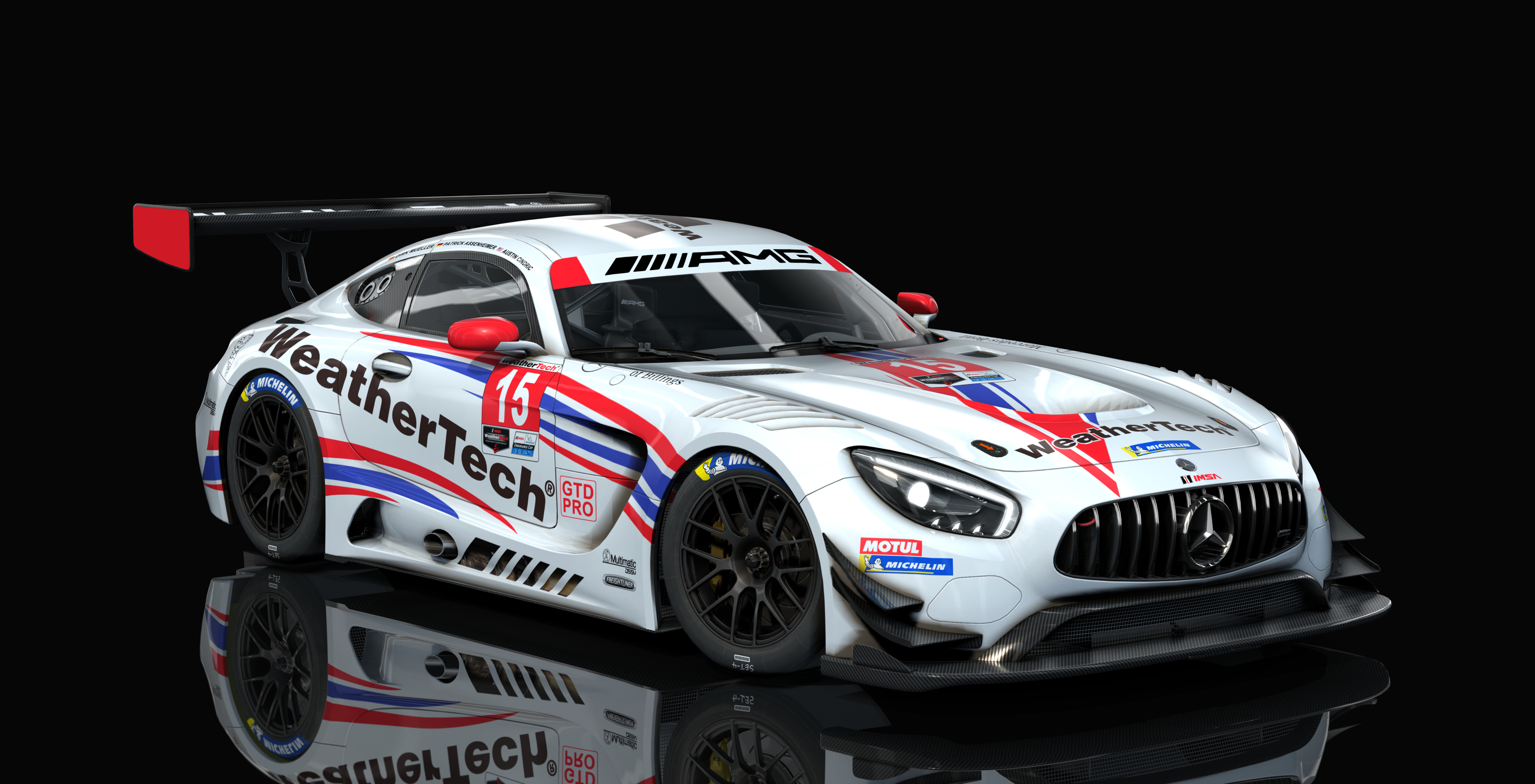 Mercedes-Benz AMG GT3, skin WeatherTechRacing_2022_#15