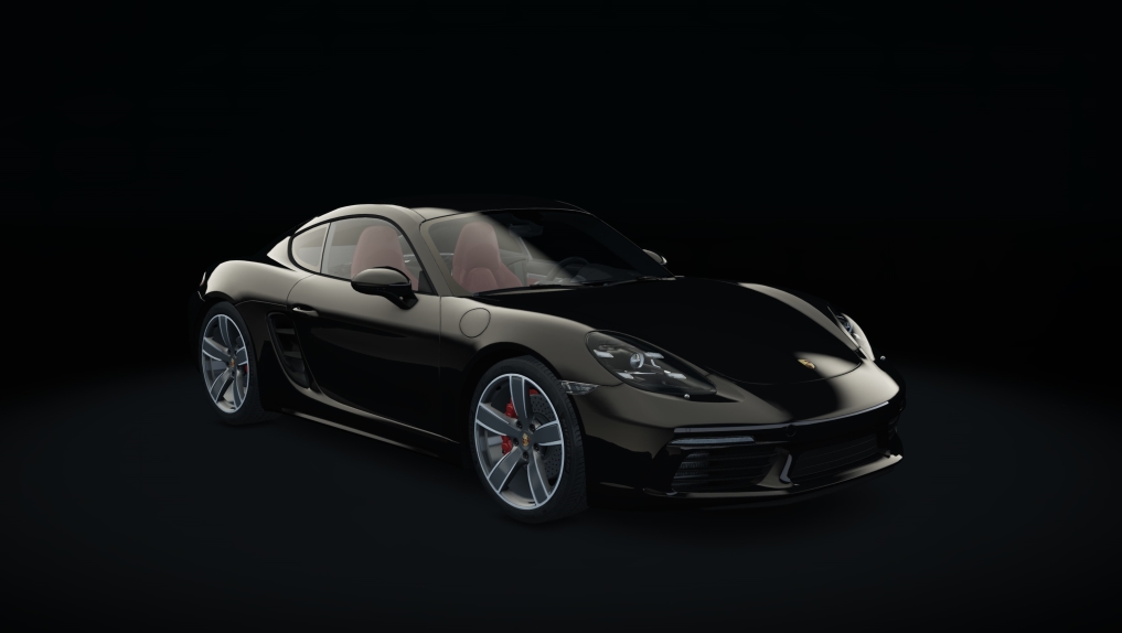 Porsche 718 Cayman S, skin 08_jet_black_metallic