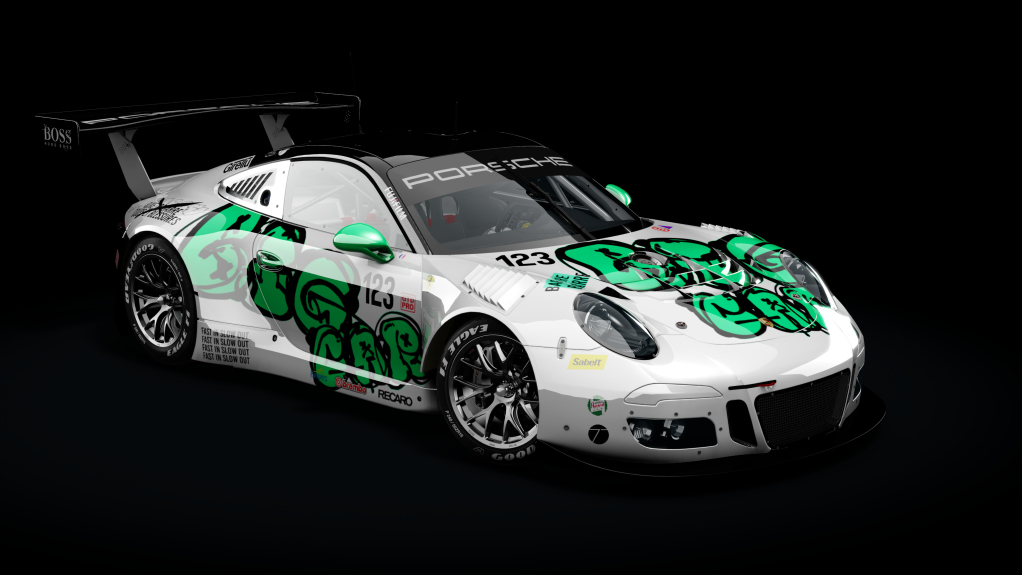 Porsche 911 GT3 R 2016, skin BIGCARBAGARRE_badbasketeur_123