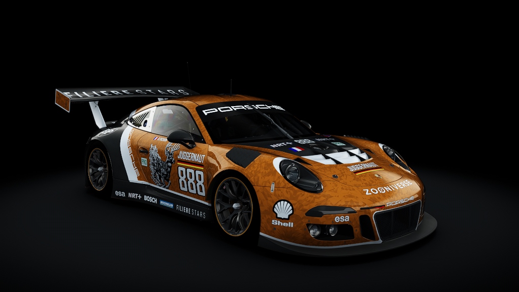 Porsche 911 GT3 R 2016, skin Juggernaut