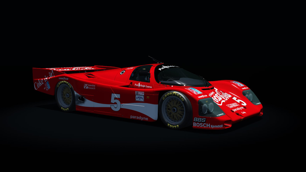 Porsche 962 C Long Tail, skin Akin_Racing_CocaCola_5