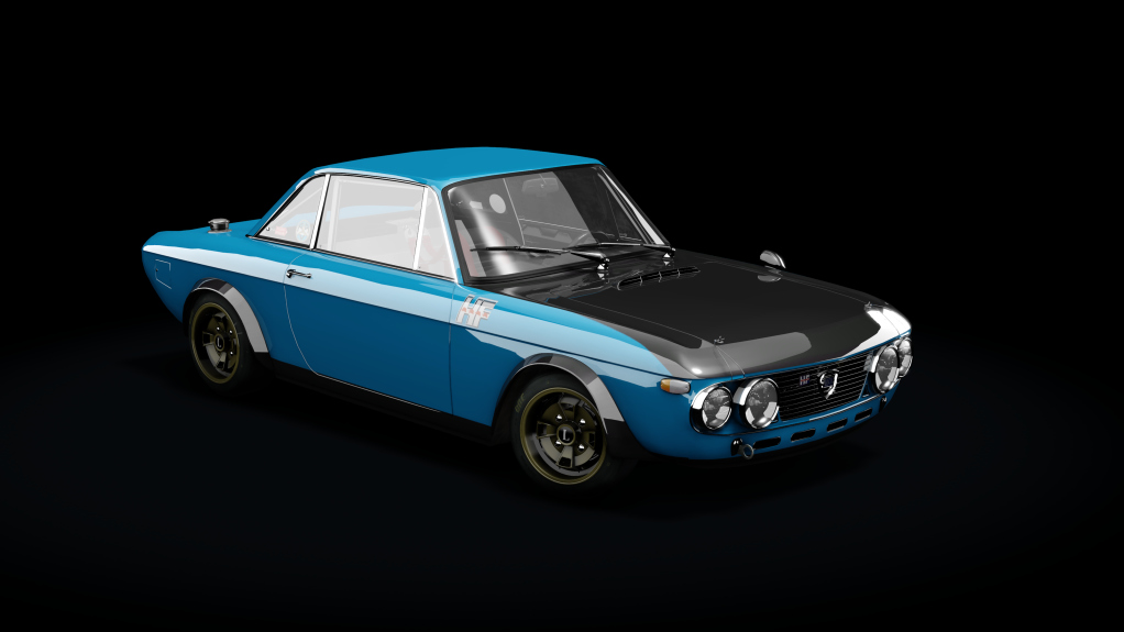 Lancia Fulvia S1, skin Azzuro_Nero