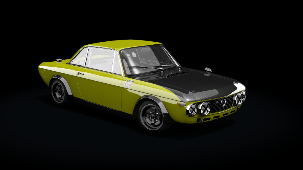 Lancia Fulvia S1, skin Verde_Nero