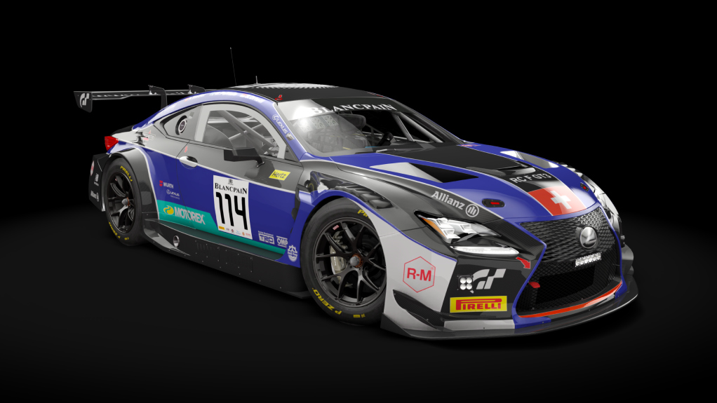 Lexus RC F GT3 ACC, skin emil_frey114_end