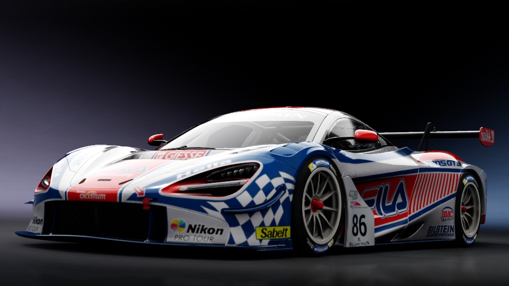 McLaren 720S GT3, skin 86_Fila