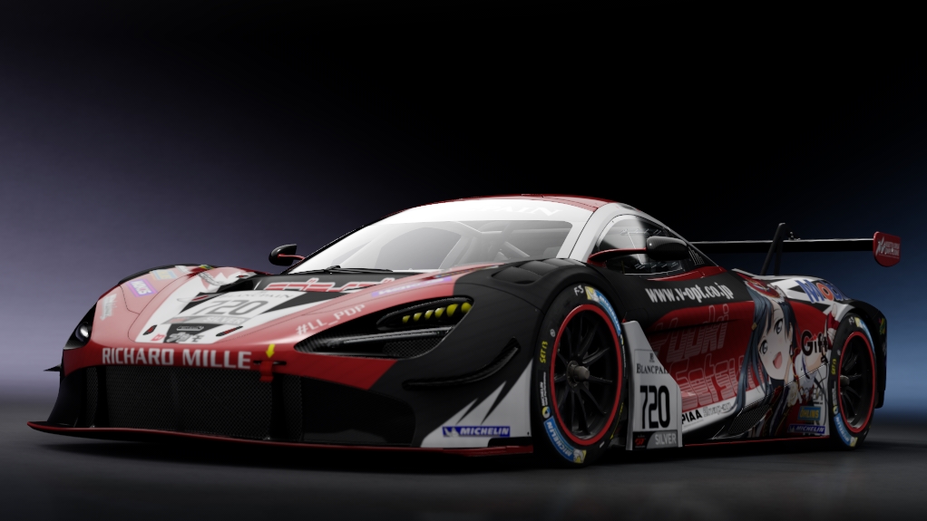 McLaren 720S GT3, skin lovelive_pdp_yuuki