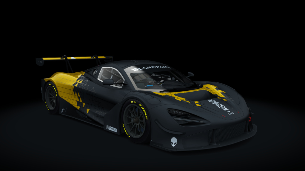 McLaren 720S GT3, skin shadowproject_yellow