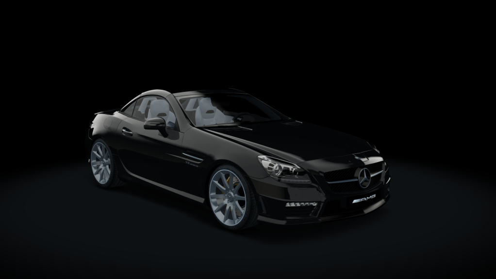 Mercedes-Benz SLK55 AMG, skin Black_White