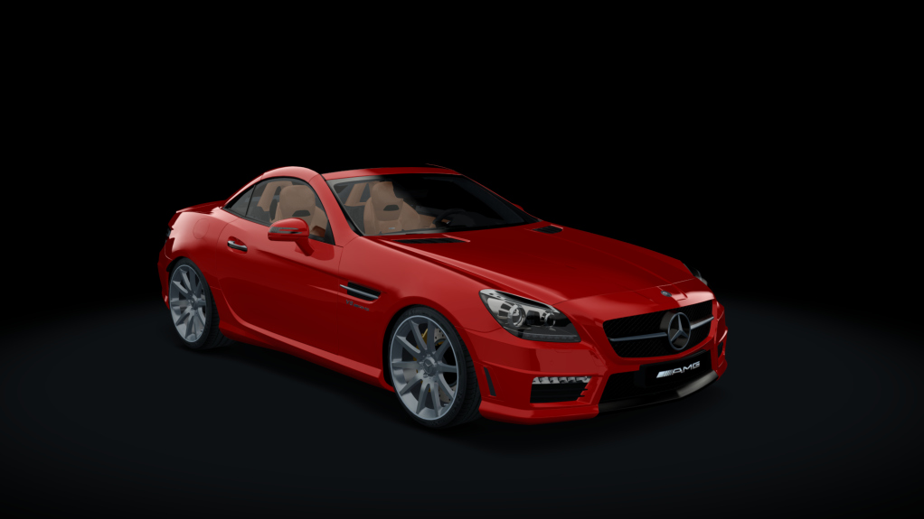 Mercedes-Benz SLK55 AMG, skin Hot_Red