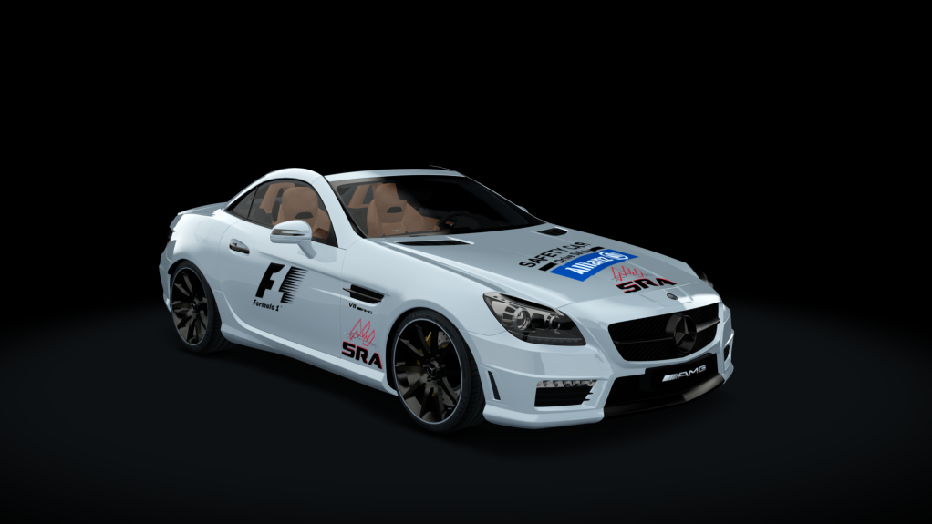 Mercedes-Benz SLK55 AMG, skin SRA_Safety_Car_Silver