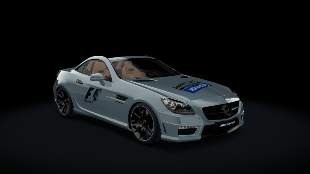 Mercedes-Benz SLK55 AMG, skin Safety Car Silver