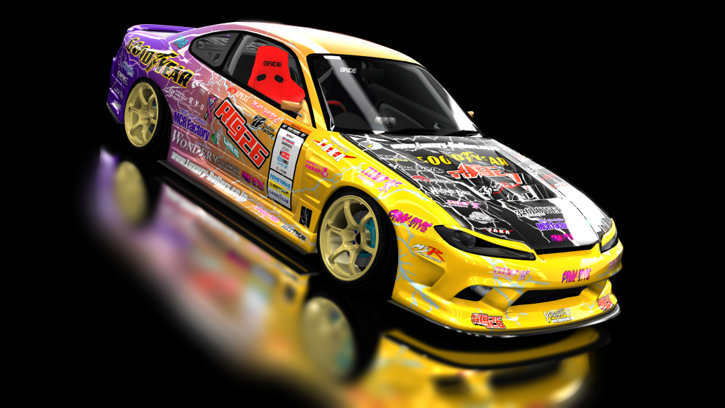 midnight wanderers Nissan SILVIA VERTEX EDGE S15 private v3, skin rc926-two tone