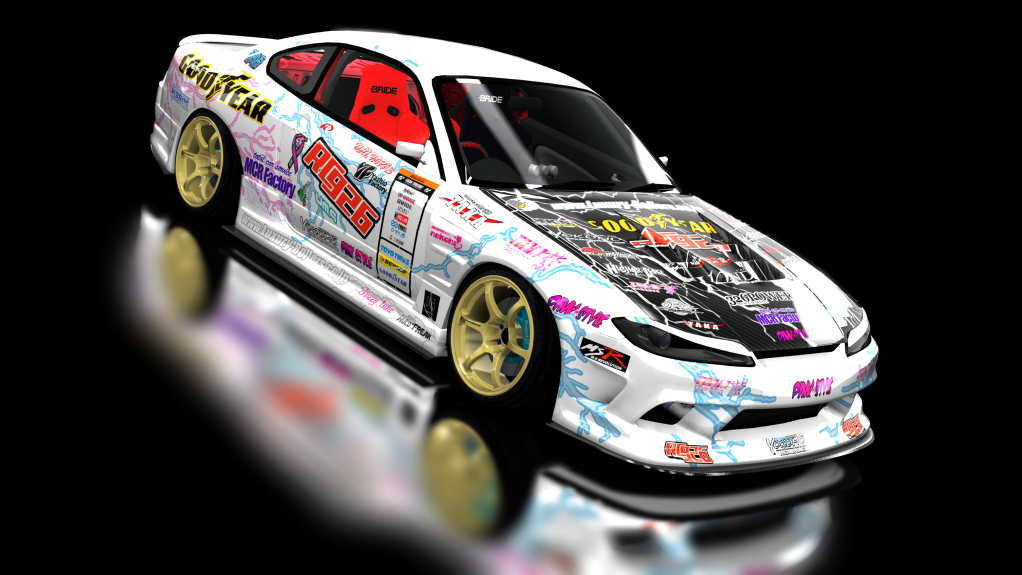 midnight wanderers Nissan SILVIA VERTEX EDGE S15 private v3, skin rc926-white