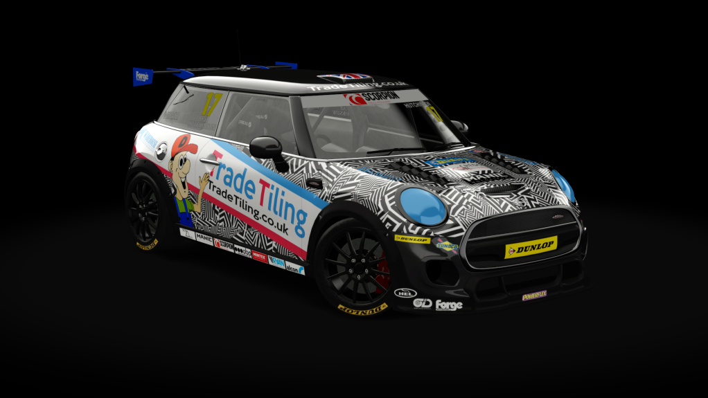 Mini Cooper JCW Challenge (F56), skin uk_17_hutchinson