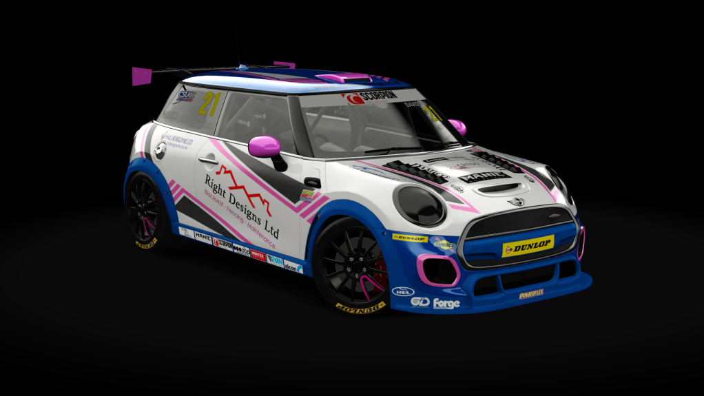 Mini Cooper JCW Challenge (F56), skin uk_21_davidson