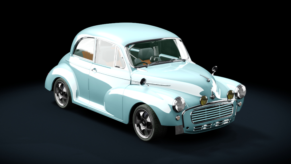 Morris Minor 1953 Sport, skin aqua