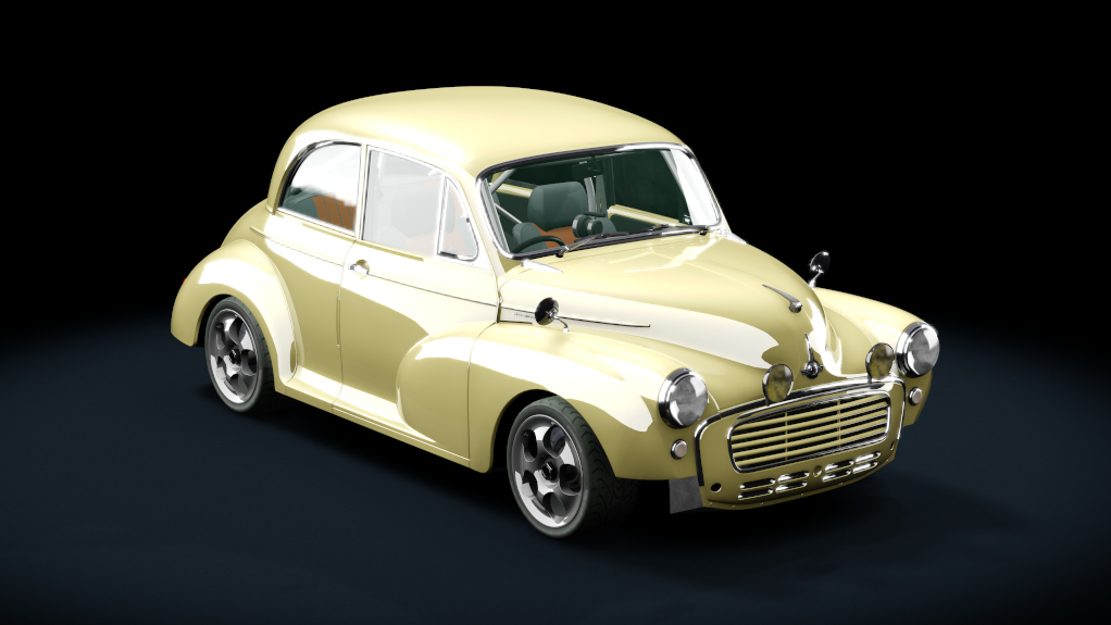 Morris Minor 1953 Sport, skin lime_flower