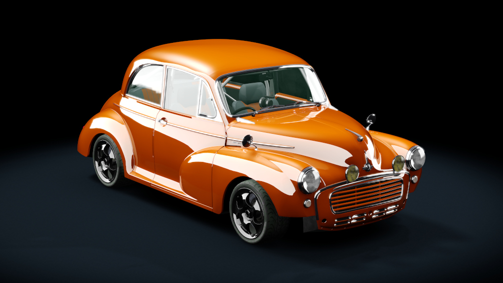 Morris Minor 1953 Sport, skin orange